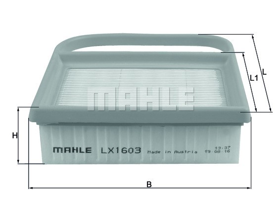 Air Filter MAHLE LX1603