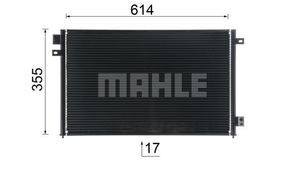 Condenser, air conditioning MAHLE AC687001S 11
