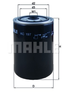 Fuel Filter MAHLE KC197