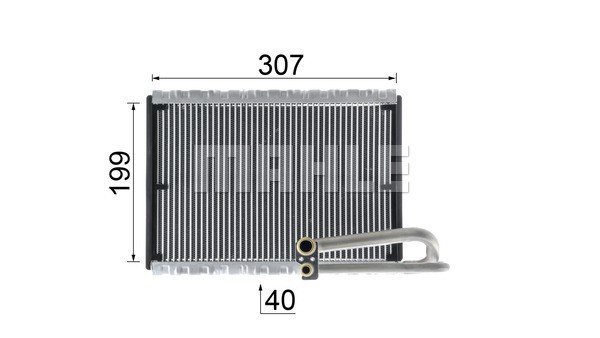 Evaporator, air conditioning MAHLE AE121000P 7