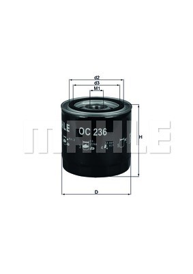 Oil Filter MAHLE OC236