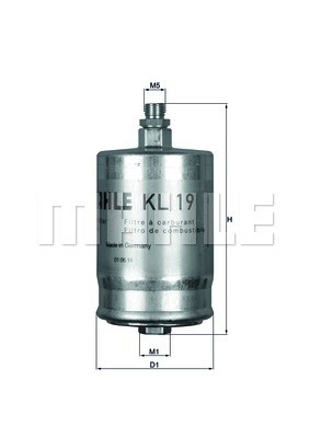 Fuel Filter MAHLE KL19