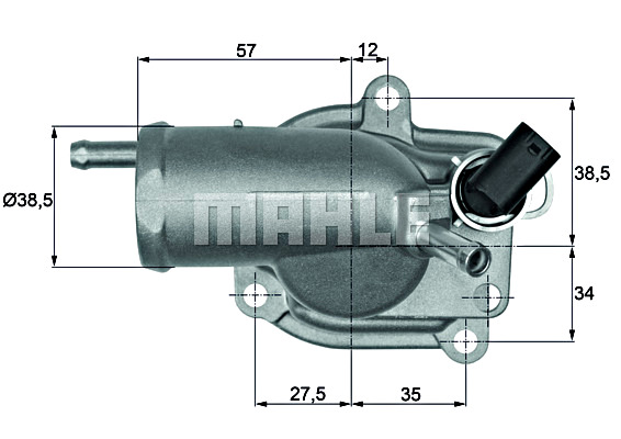 Thermostat, coolant MAHLE TH987