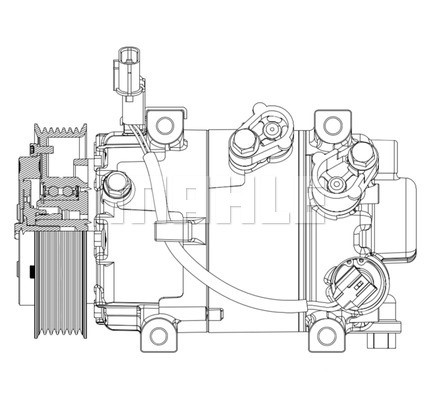 Compressor, air conditioning MAHLE ACP632000P 2