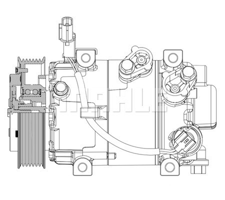 Compressor, air conditioning MAHLE ACP632000P 4