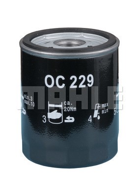 Oil Filter MAHLE OC229 2