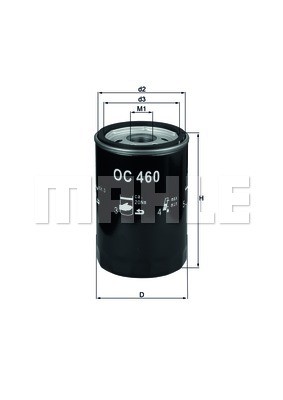 Oil Filter MAHLE OC460