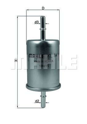 Fuel Filter MAHLE KL84