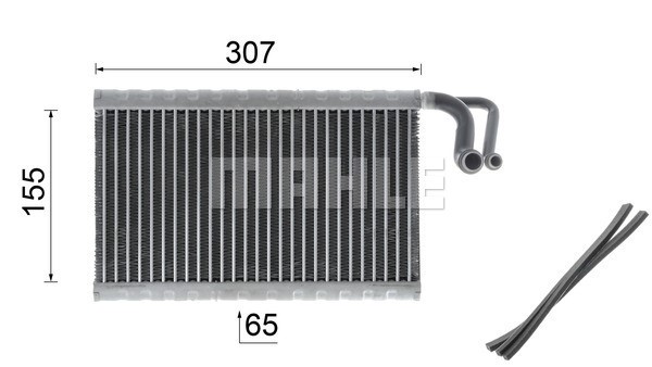 Evaporator, air conditioning MAHLE AE68000P 12