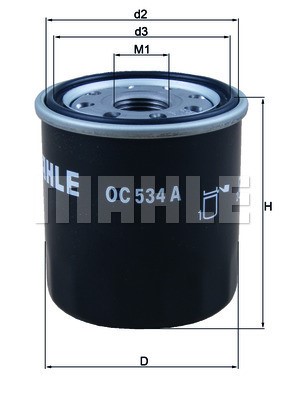 Oil Filter MAHLE OC534A