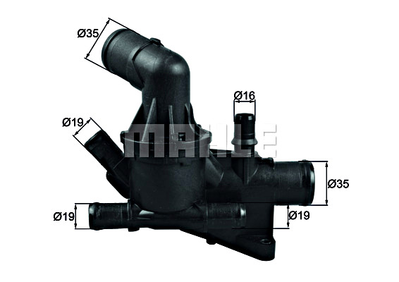 Thermostat, coolant MAHLE TH5480