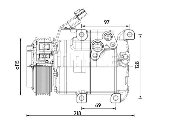 Compressor, air conditioning MAHLE ACP1467000P