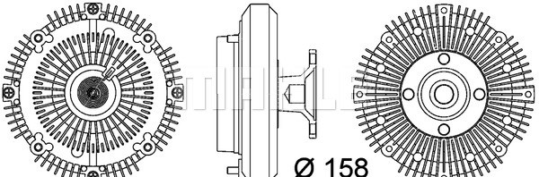 Clutch, radiator fan MAHLE CFC109000P 2