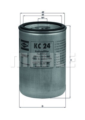 Fuel Filter MAHLE KC24 4