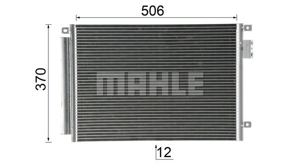 Condenser, air conditioning MAHLE AC787000P 10