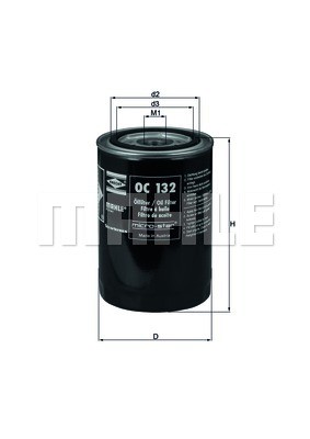 Oil Filter MAHLE OC132