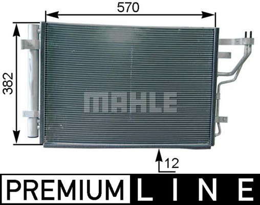 Condenser, air conditioning MAHLE AC442000P