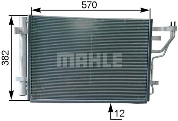 Condenser, air conditioning MAHLE AC442000P 2