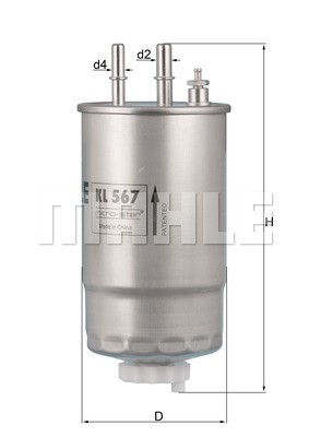 Fuel Filter MAHLE KL567