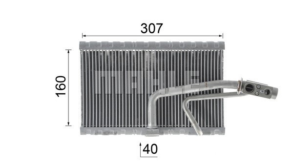 Evaporator, air conditioning MAHLE AE114000P 11