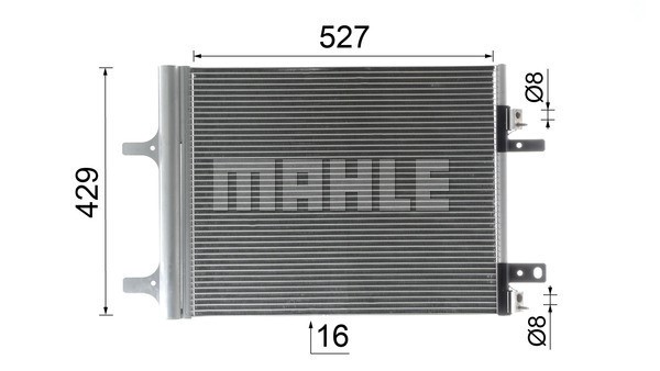 Condenser, air conditioning MAHLE AC965000P 10