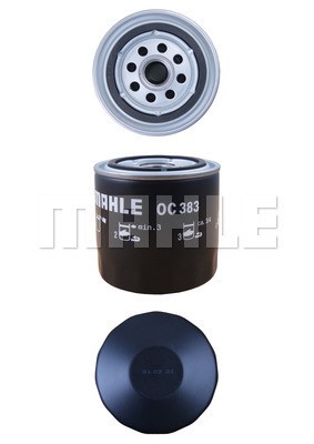 Oil Filter MAHLE OC383 2
