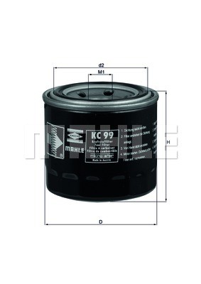 Fuel Filter MAHLE KC99