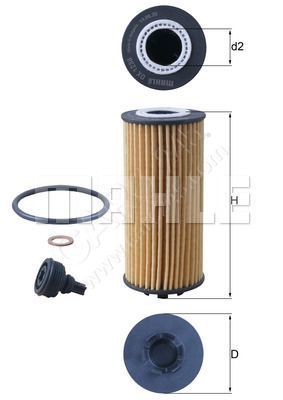 Oil Filter MAHLE OX1238D