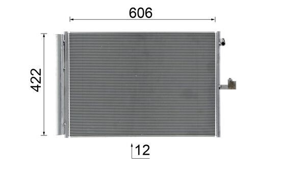 Condenser, air conditioning MAHLE AC932000S 11