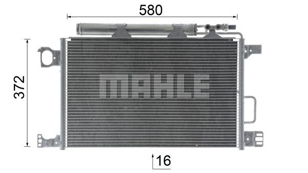 Condenser, air conditioning MAHLE AC450000P 12
