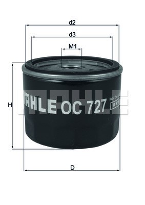 Oil Filter MAHLE OC727