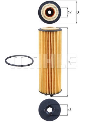 Oil Filter MAHLE OX1155D