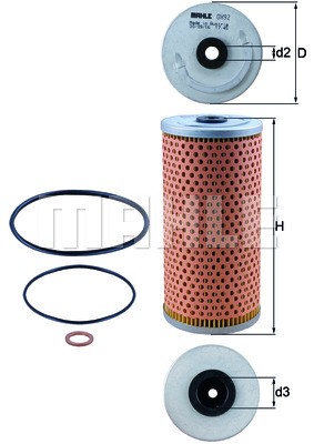 Oil Filter MAHLE OX92D