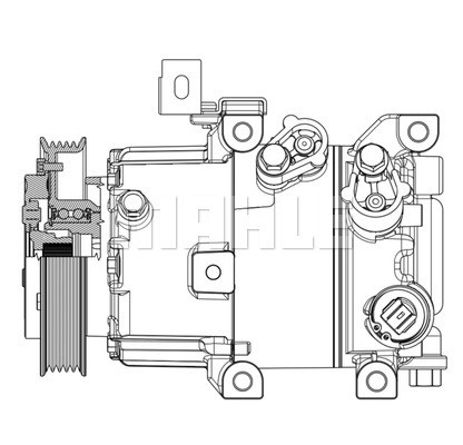 Compressor, air conditioning MAHLE ACP631000P 2