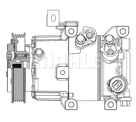 Compressor, air conditioning MAHLE ACP631000P 4