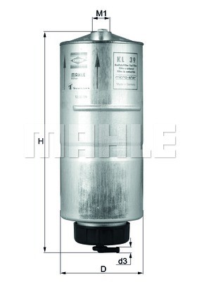 Fuel filter MAHLE KL39