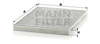Filter, interior air MANN-FILTER CUK3042