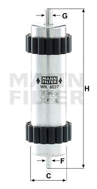 Fuel Filter MANN-FILTER WK6037
