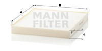 Filter, interior air MANN-FILTER CU2227
