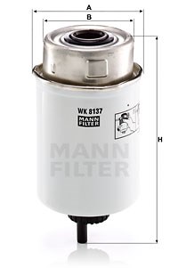 Fuel Filter MANN-FILTER WK8137