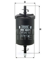 Fuel Filter MANN-FILTER WK6031