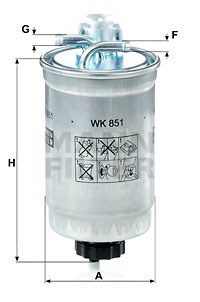 Fuel Filter MANN-FILTER WK851