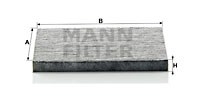 Filter, interior air MANN-FILTER CUK2035