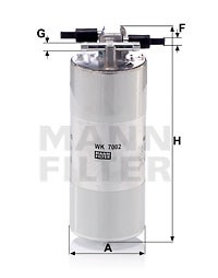 Fuel Filter MANN-FILTER WK7002