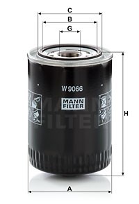 Oil Filter MANN-FILTER W9066