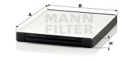 Filter, interior air MANN-FILTER CU2441