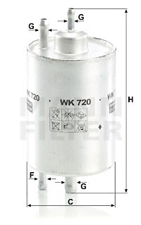 Fuel Filter MANN-FILTER WK720