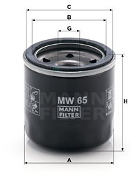 Oil Filter MANN-FILTER MW65