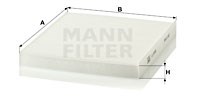 Filter, interior air MANN-FILTER CU23009