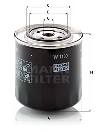 Oil Filter MANN-FILTER W1130